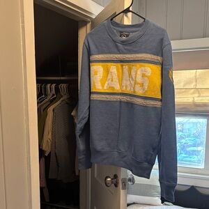 47 Blue and Yellow Rams Crewneck Sweater